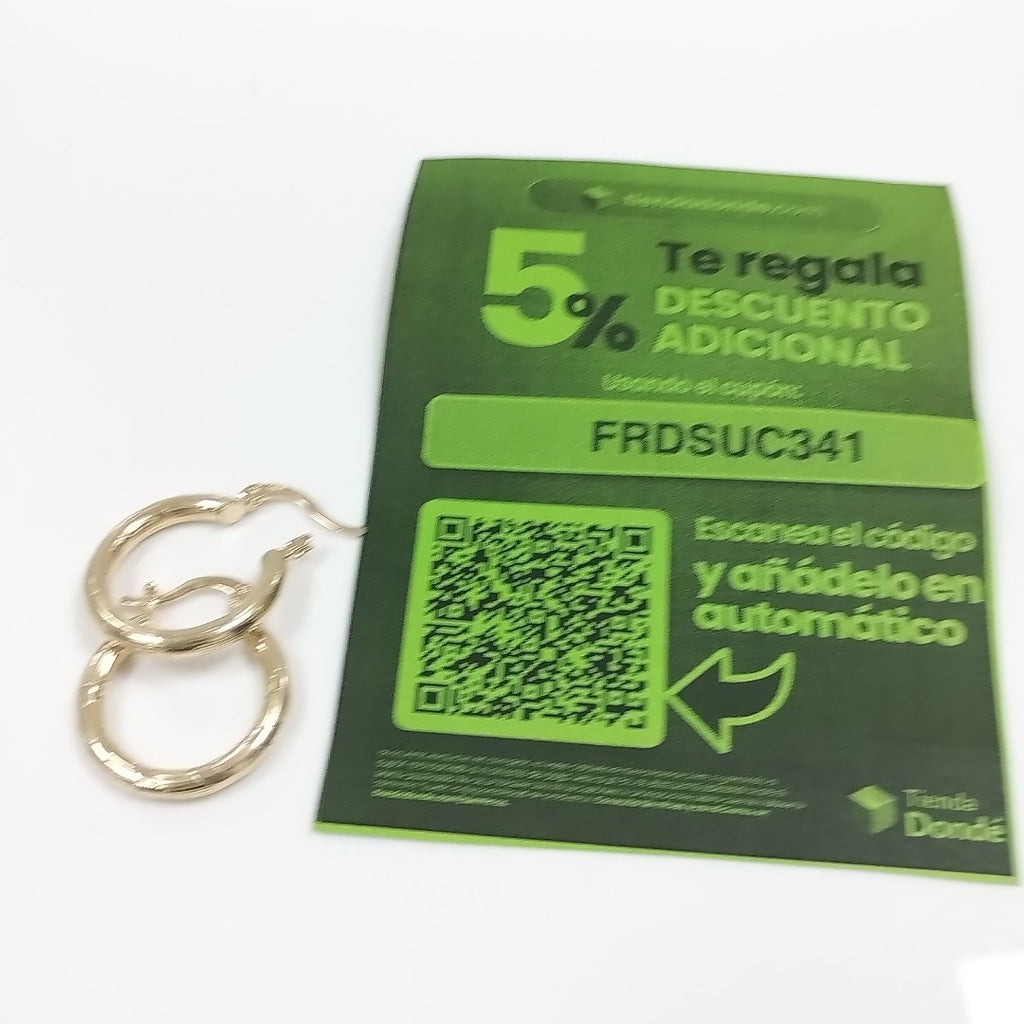 ARETES ARRACADAS 14K 2.7 GR (NUEVO)