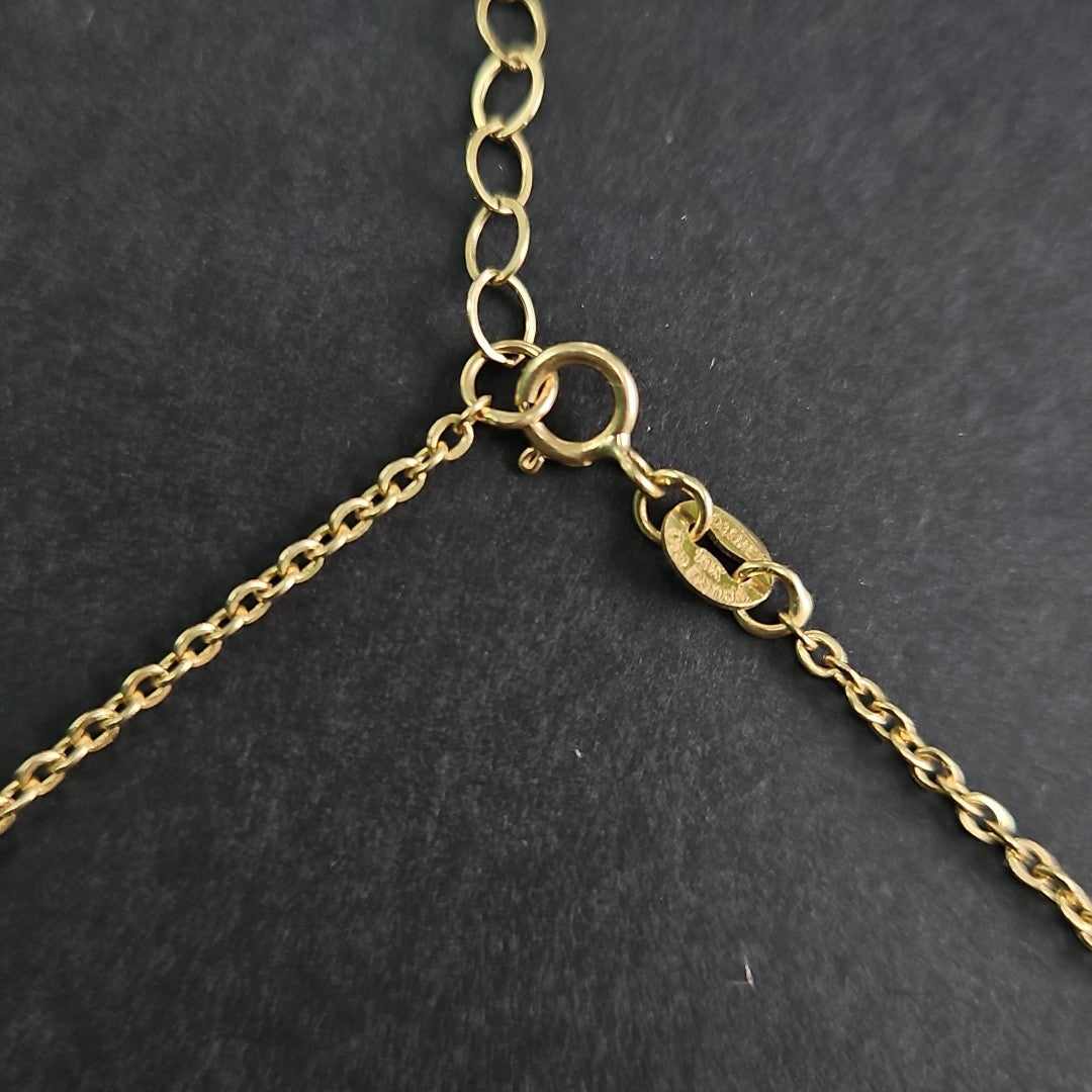 PULSERA ESPECIAL CON DIJES DELFINES 10K 18 CM 1.9 GR (NUEVO)