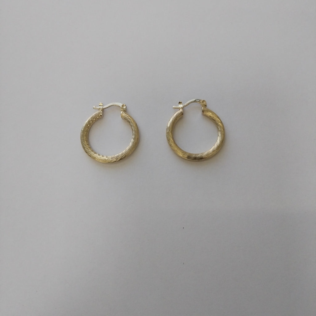 ARETES TEJIDO ARRACADAS ASTRIADAS 14K 2.8 GR (NUEVO)