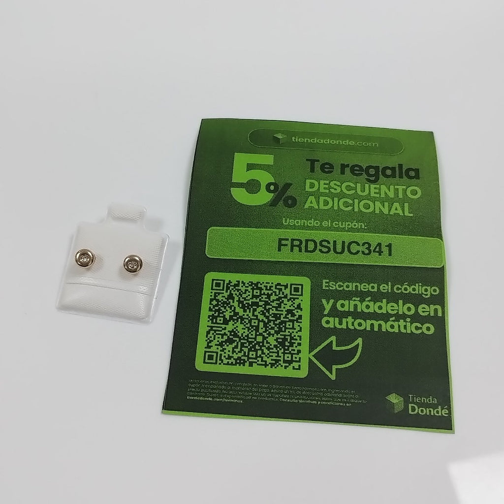 BROQUELES BROQUEL C CIRCONIA 14K 0.27 GR (NUEVO)