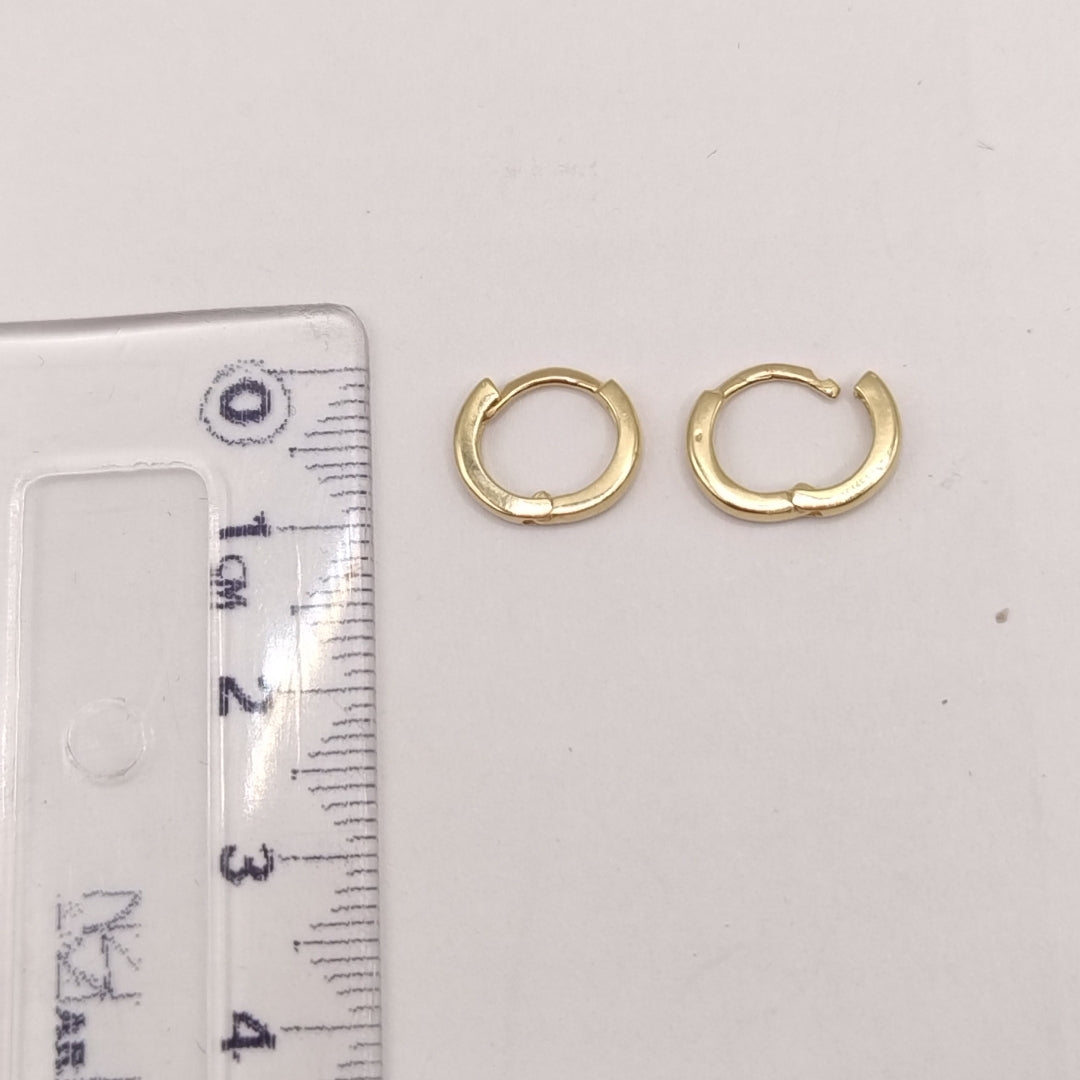 ARETES HUGGIE 14K 1.4 GR (NUEVO)