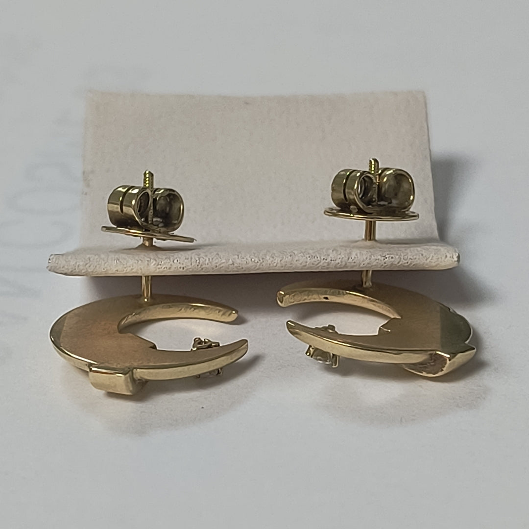 ARETES PAR ORO 14 K 6 GRMS (SEMINUEVO)