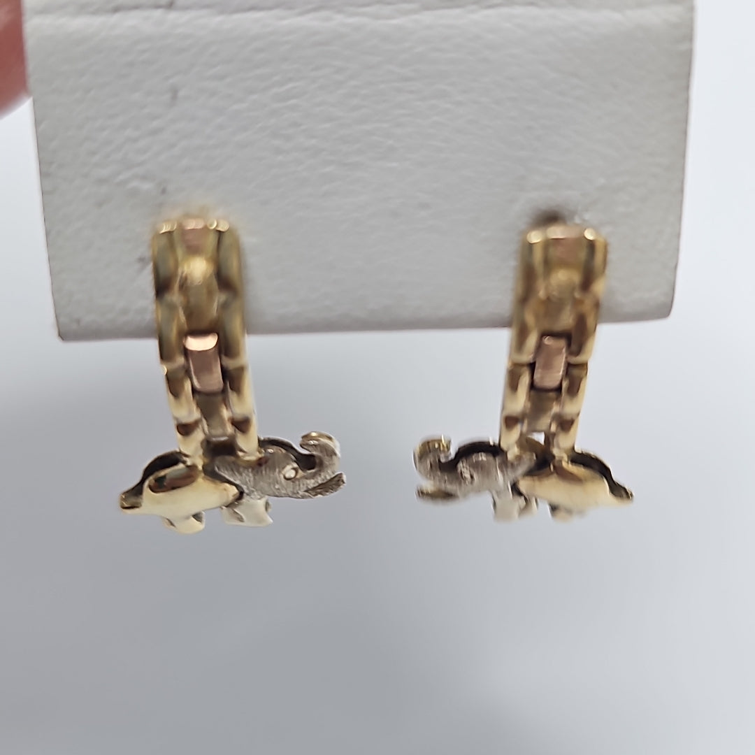 BROQUELES PAR ORO 14 K 3.3 GRMS (SEMINUEVO)
