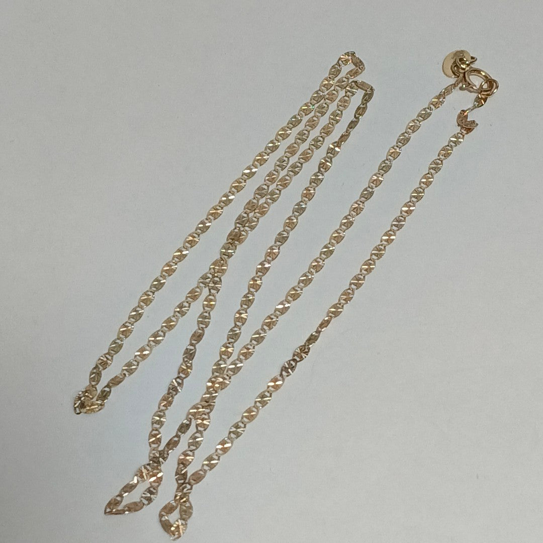 CADENAS TEJIDO GUCHI ORO 10K 55 CM 1.9 GR (NUEVO)