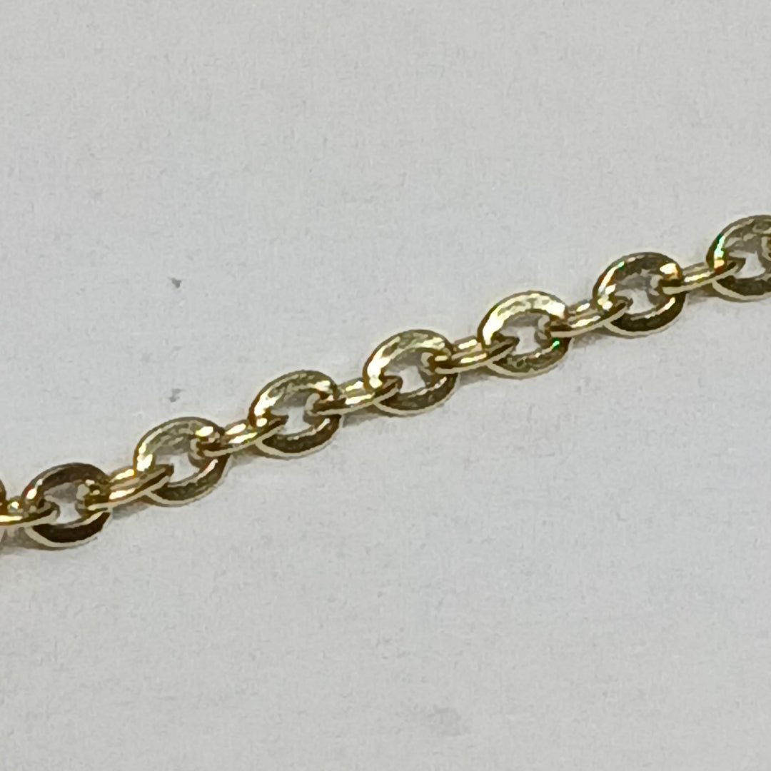 PULSERA TEJIDO ESPECIAL CON CORAZONES 14K 18 CM 1.6 GR (NUEVO)