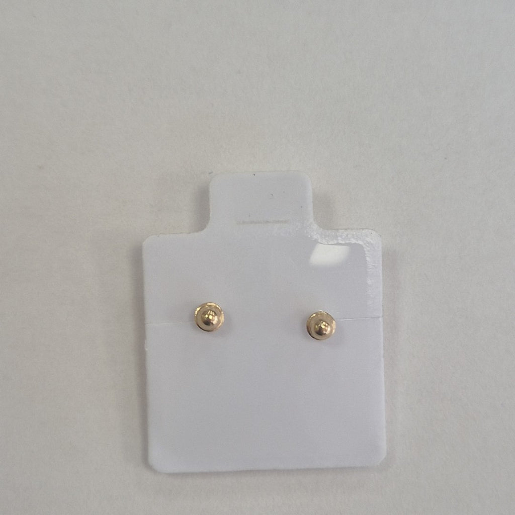 BROQUELES BROQUEL FIG BOTON C CIRCONIA 14K 0.2916 GR (NUEVO)