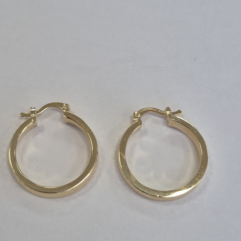 ARETES TEJIDO ARRACADAS FACETADAS 14K 2.9 GR (NUEVO)