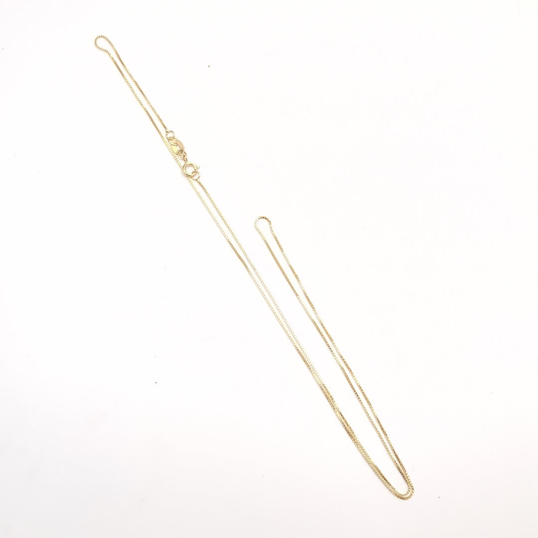 CADENA VENECIANO 14K 55 CM 1.8 GR (NUEVO)