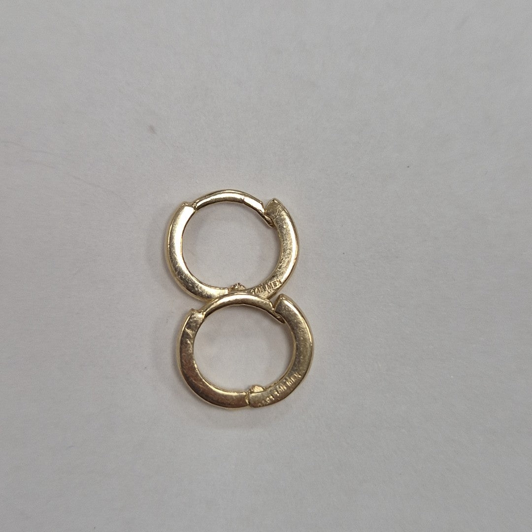 ARETES HUGGIE 14K 1.3 GR (NUEVO)
