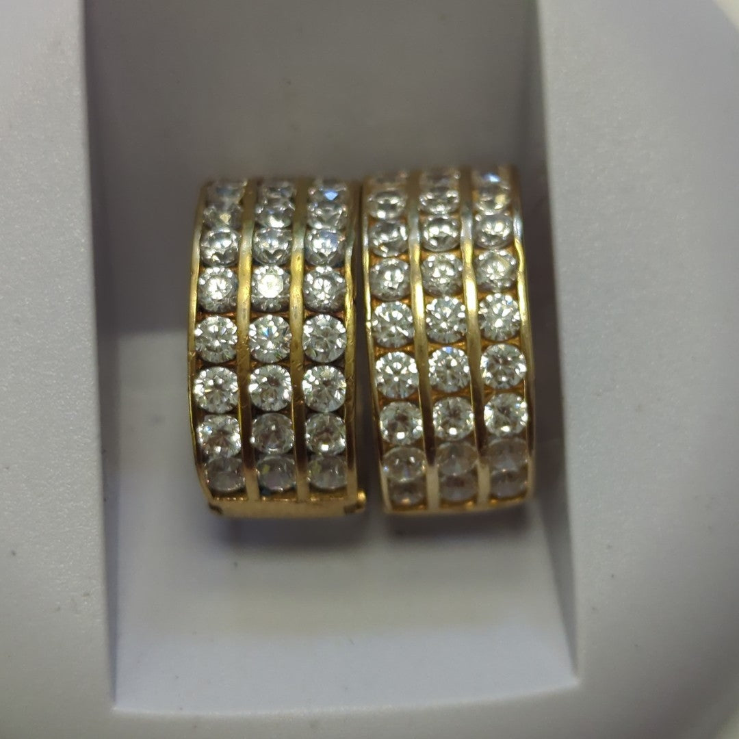 ARRACADAS PAR ORO 10 K 3.2 GRMS (SEMINUEVO)
