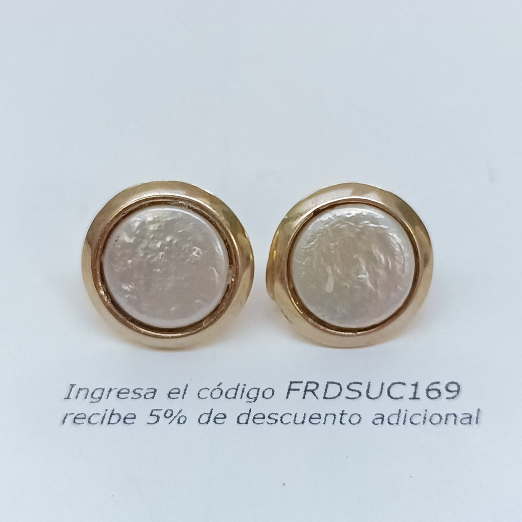 ARETES PAR ORO 14 K 9,10 GRMS (SEMINUEVO)