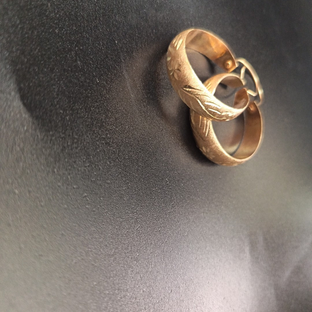 ARRACADAS PAR ORO 8 K 9.1 GRMS (SEMINUEVO)