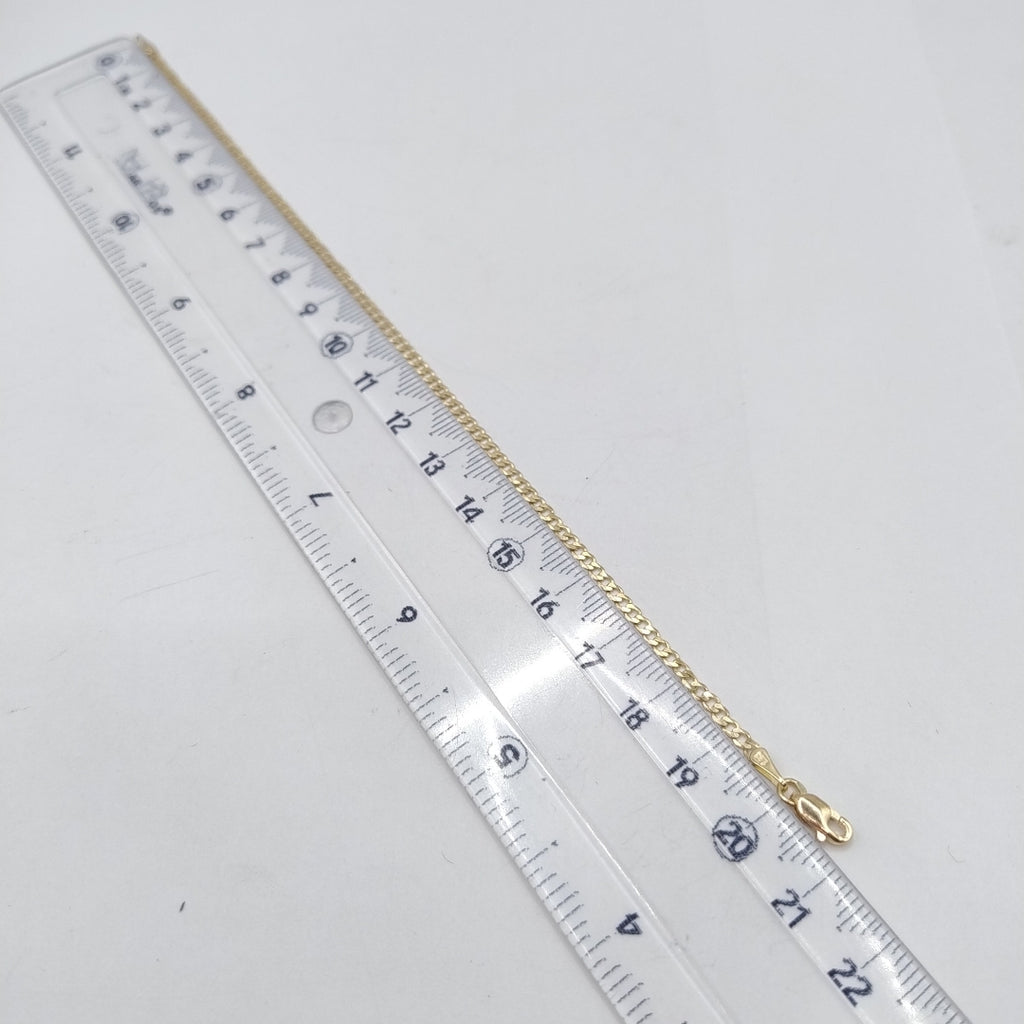 PULSERA BARBADA 14K 21 CM 2.3 GR (NUEVO)