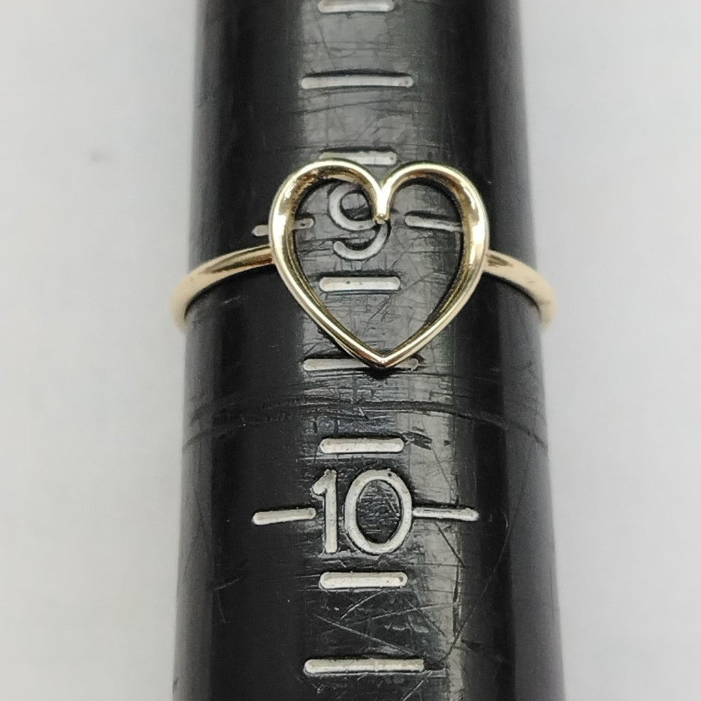 ANILLOS ANILLITO FIG CORAZON 10K TALLA 9 0.9 GR (NUEVO)
