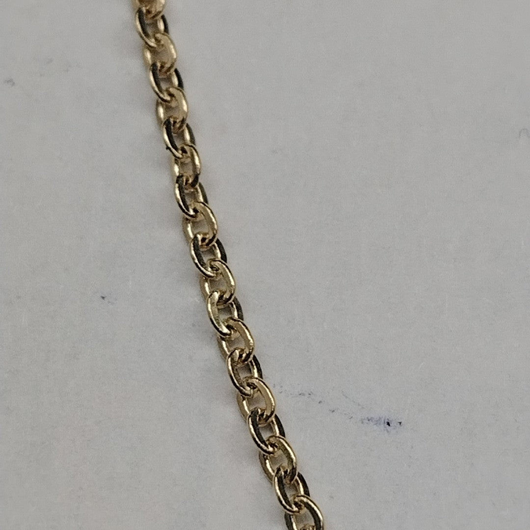 PULSERA TEJIDO ESPECIAL FIG FLORES 14K 18 CM 2 GR (NUEVO)