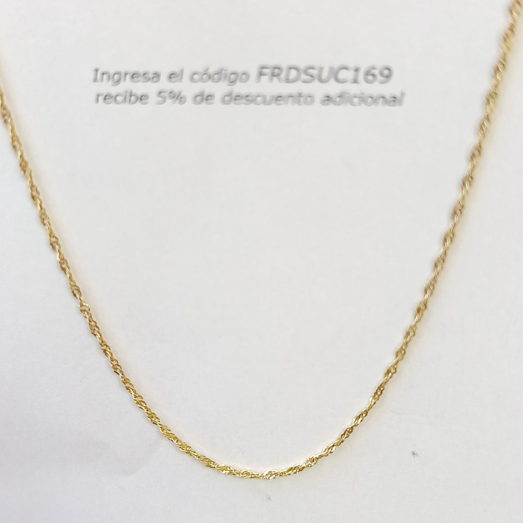 CADENA ORO 14 K 0,90 GRMS (SEMINUEVO)