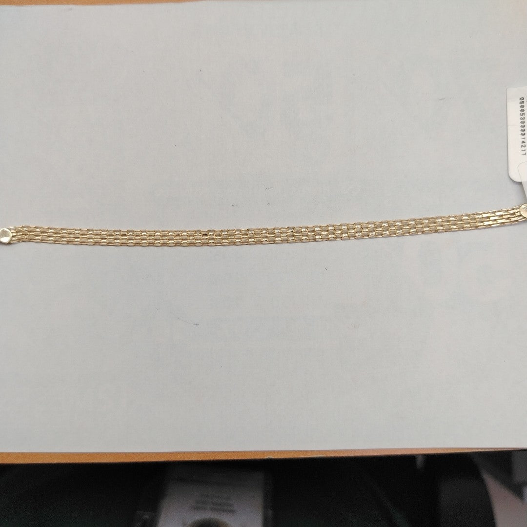 PULSERA ESPECIAL 10K 18 CM 3.9 GR (NUEVO)