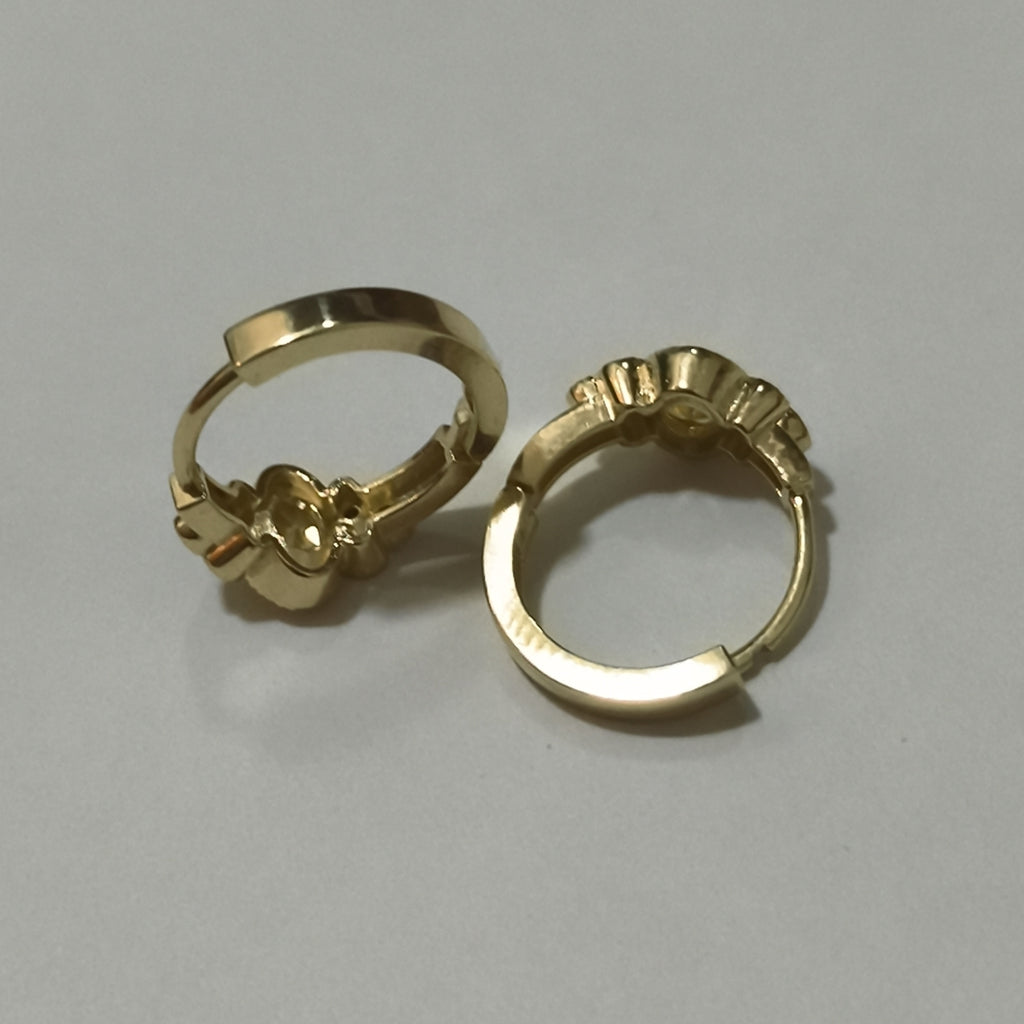 ARETES ARRACADAS CON CIRCONIAS Y PDRAS COL 14K 3.3 GR (NUEVO)