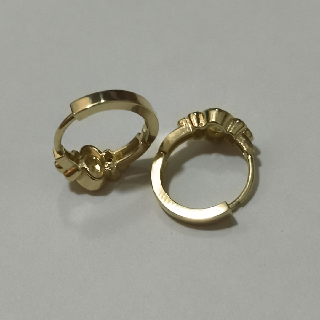 ARETES ARRACADAS CON CIRCONIAS Y PDRAS COL 14K 3.3 GR (NUEVO)