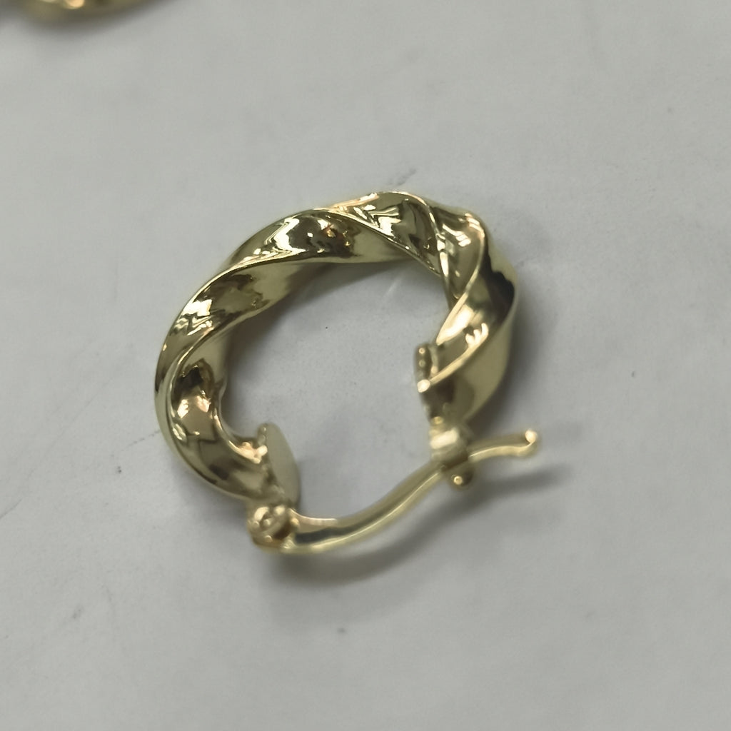 ARETES ARRACADA TORZAL 14K 1.9 GR (NUEVO)