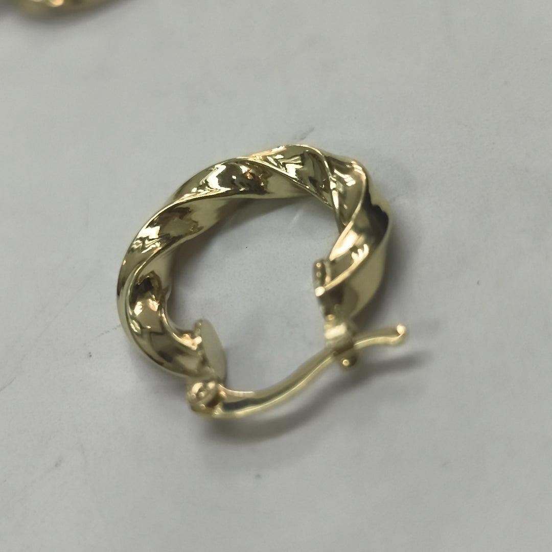 ARETES ARRACADA TORZAL 14K 1.9 GR (NUEVO)