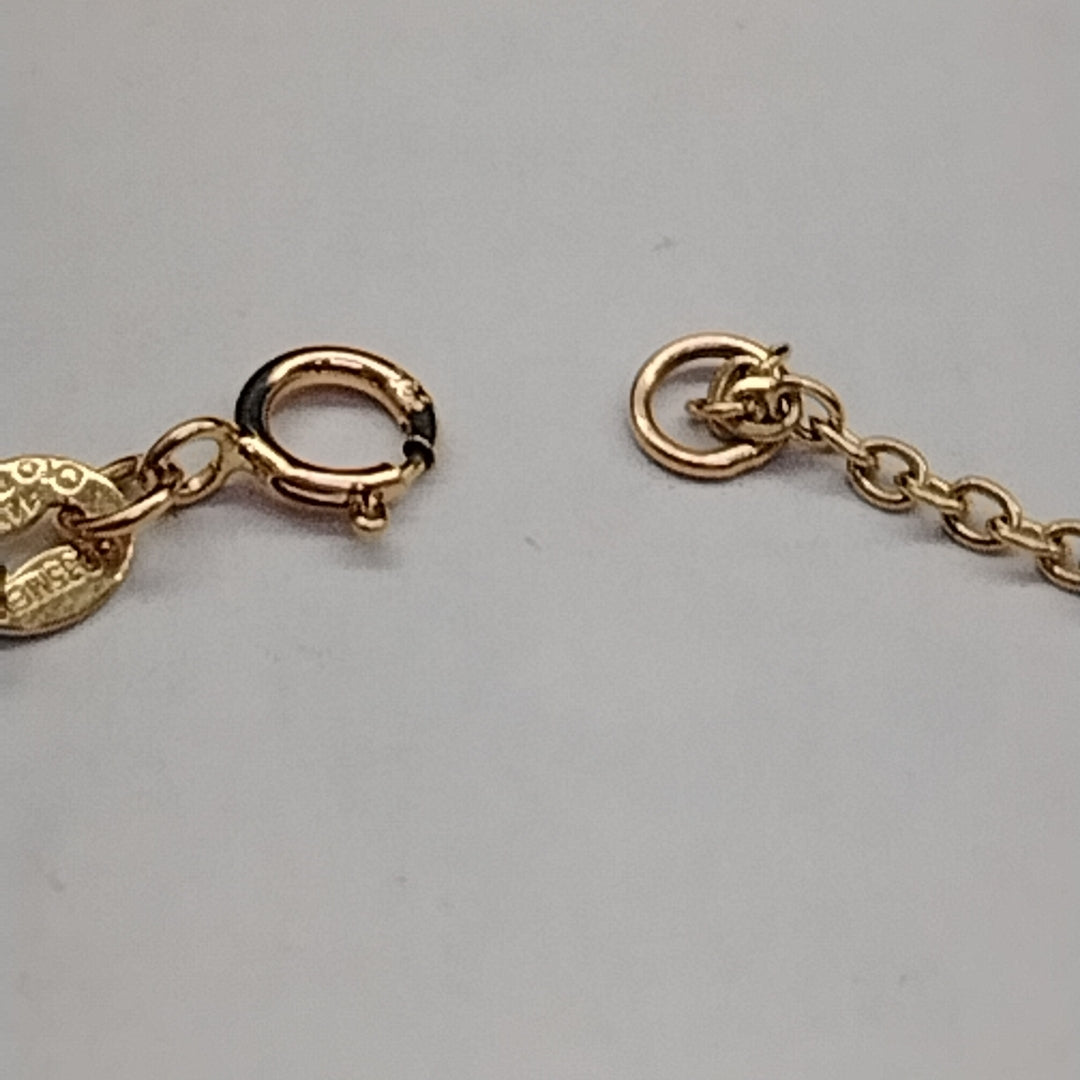 PULSERA ESPECIAL C MARIPOSAS 14K 18 CM 1.7 GR (NUEVO)