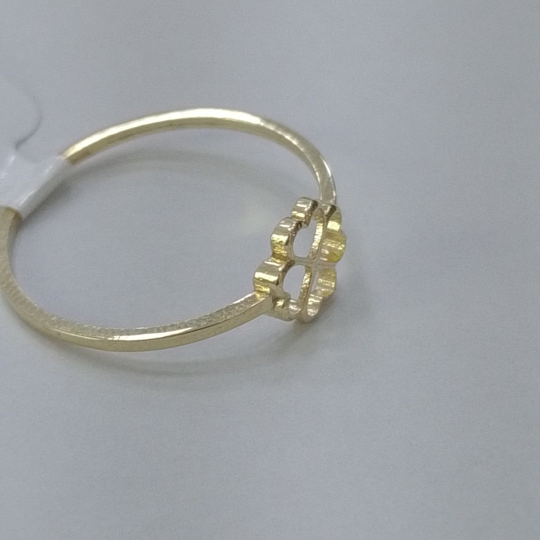ANILLOS ANILLITO FIG TREBOL 10K TALLA 9 0.8 GR (NUEVO)