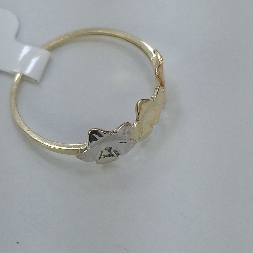 ANILLOS ANILLITO FIG FLORES 10K TALLA 9 1.3 GR (NUEVO)