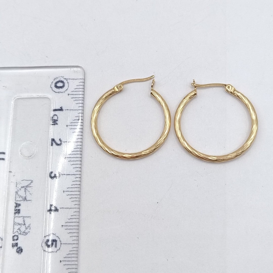 ARRACADAS PAR ORO 14 K 2.3 GRMS (SEMINUEVO)