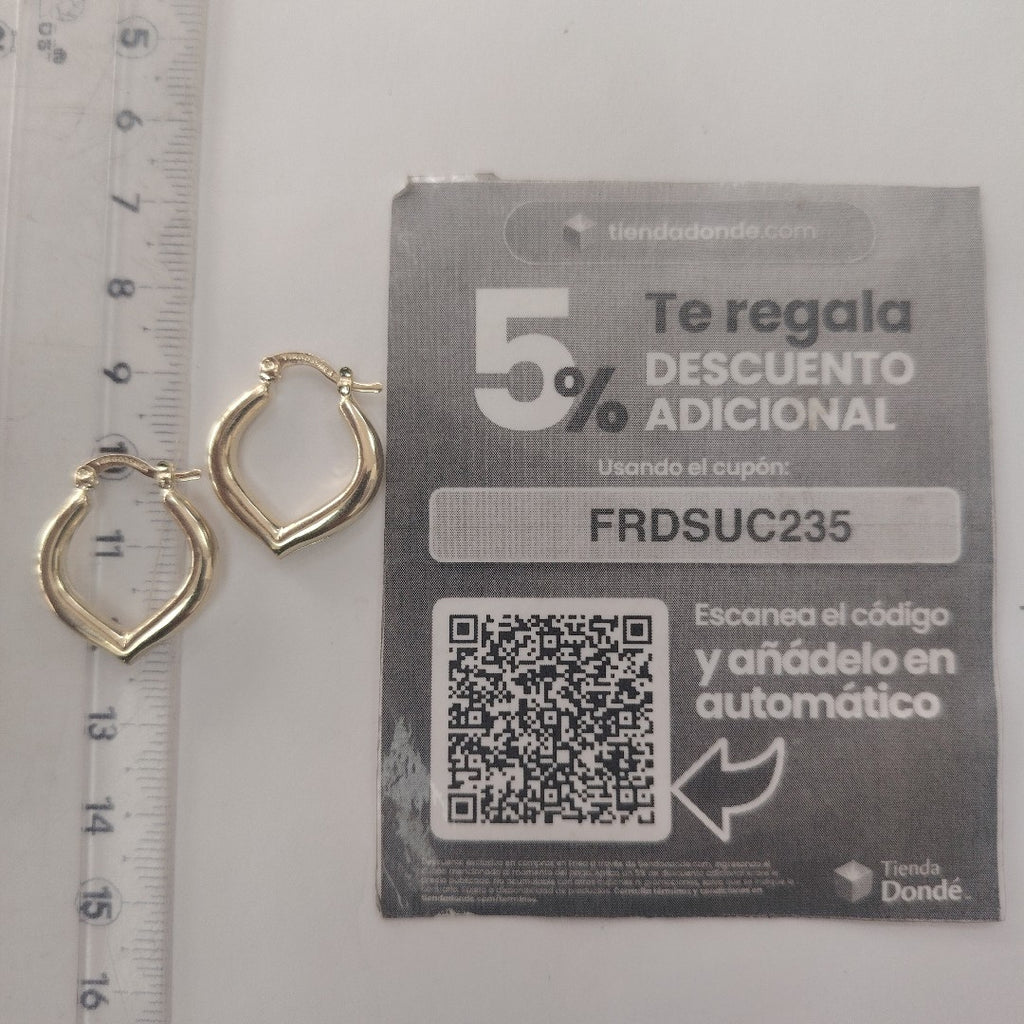 ARETES ARRACADAS 14K 2.1 GR (NUEVO)
