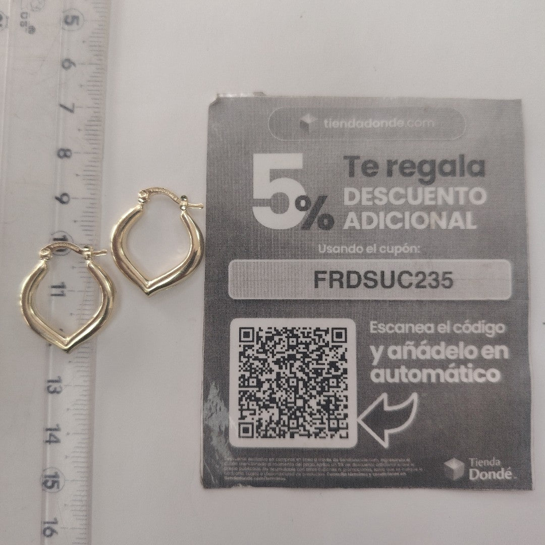 ARETES ARRACADAS 14K 2.1 GR (NUEVO)