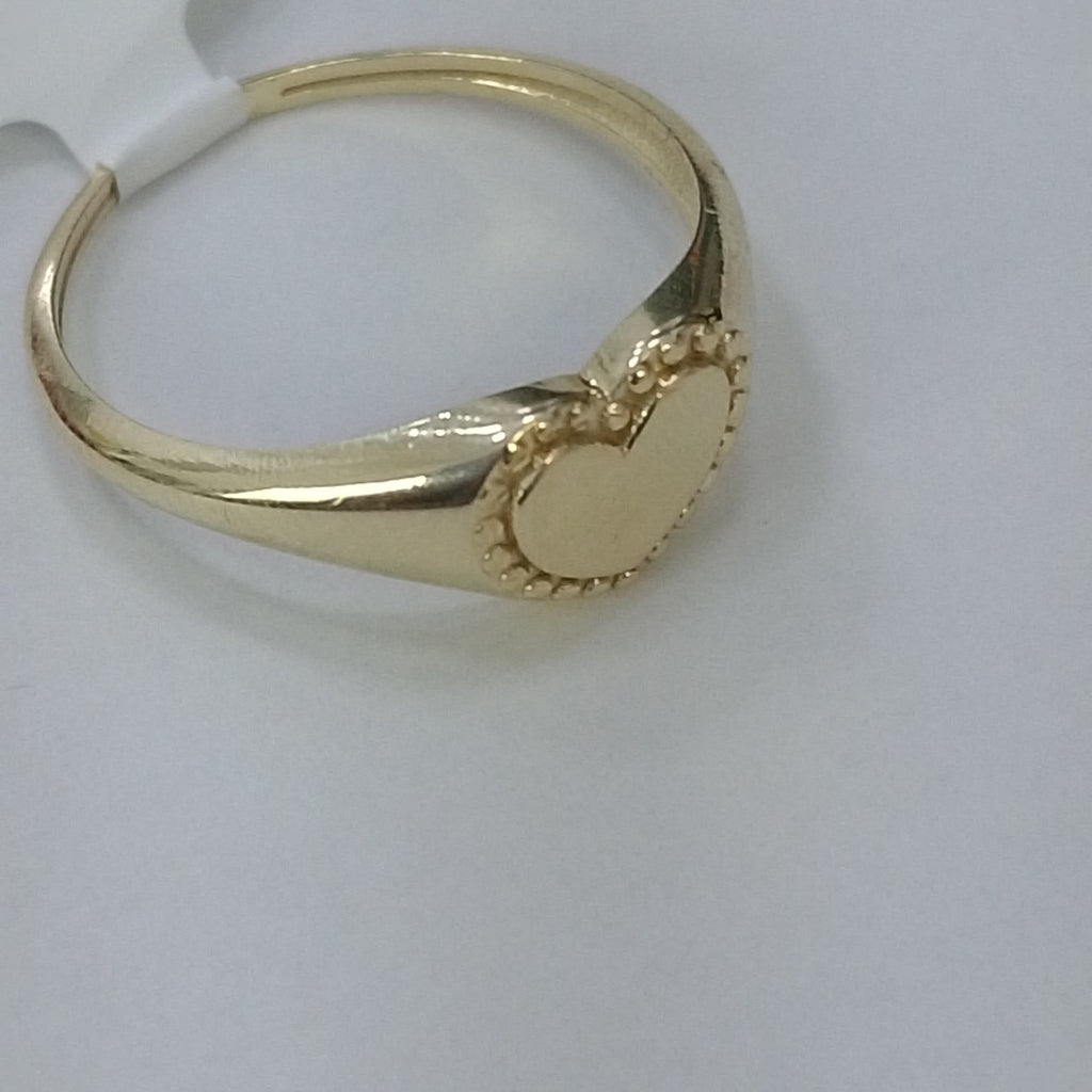 ANILLOS ANILLITO FIG CORAZON 10K TALLA 8 1.6 GR (NUEVO)