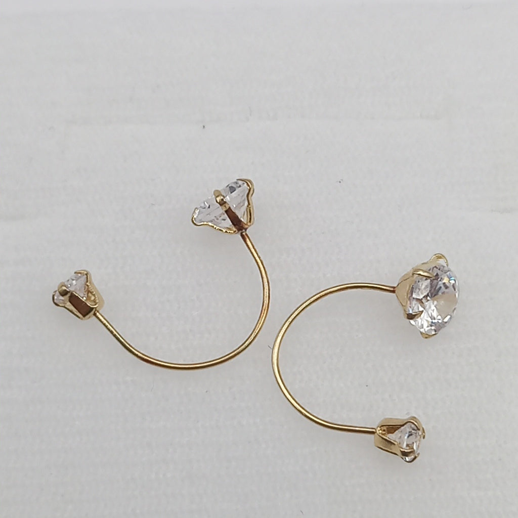 ARETES PAR ORO 10 K 0.7 GRMS (SEMINUEVO)