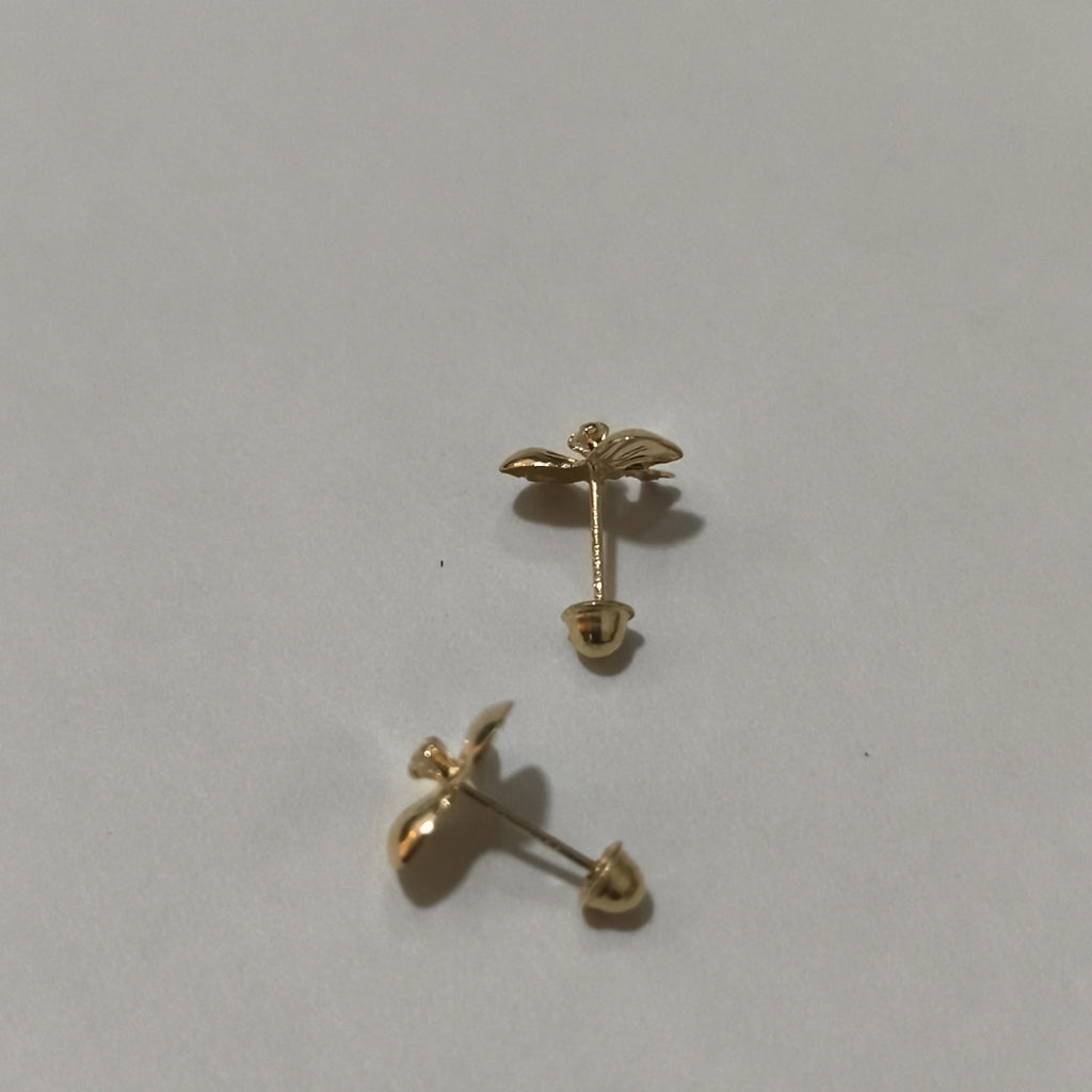 BROQUELES BROQUEL FIG MOÑO C CIRCONIA 14K 0.2441 GR (NUEVO)