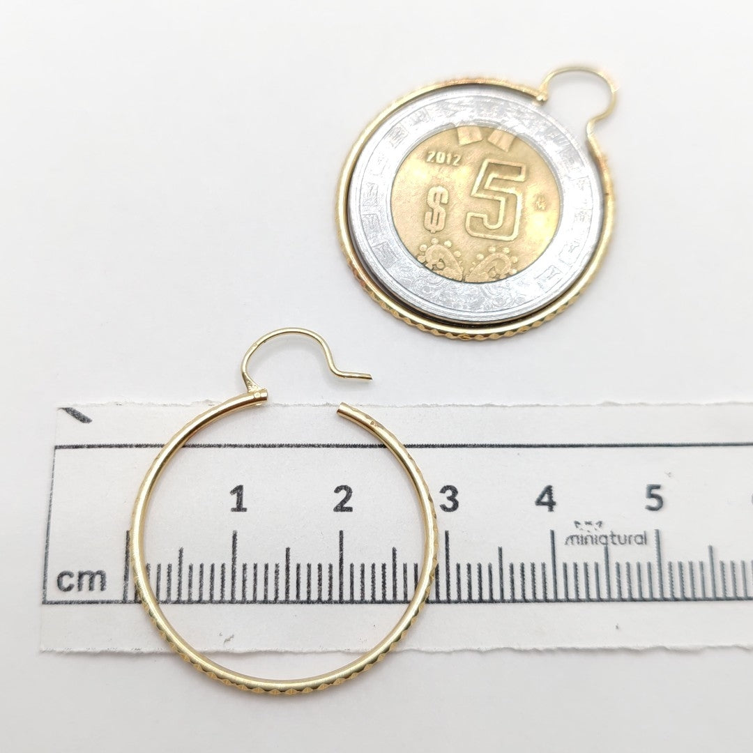 ARRACADAS PAR ORO 14 K 1.6 GRMS (SEMINUEVO)
