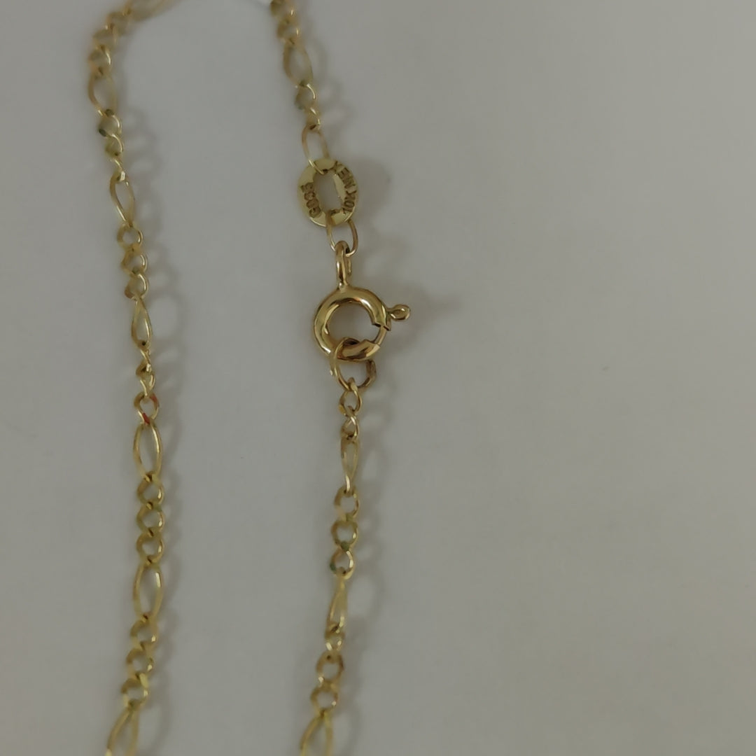 CADENA TEJIDO 3X1 14K 55 CM 2.3 GR (NUEVO)