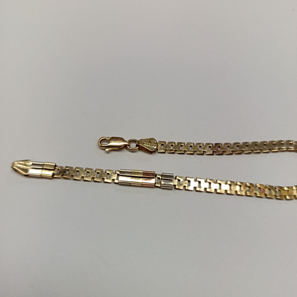 PULSERA ORO COMBINADO 10 K 3.3 GRMS (SEMINUEVO)