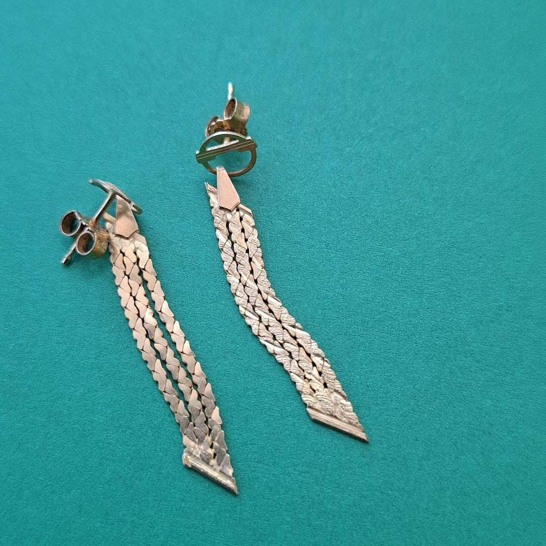 ARETES PAR ORO 14 K 1,80 GRMS (SEMINUEVO)