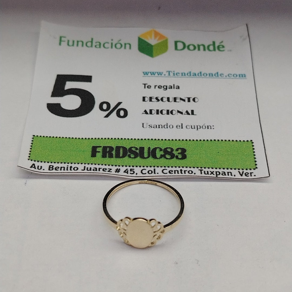 ANILLOS ANILLITO 10K TALLA 7 0.9 GR (NUEVO)