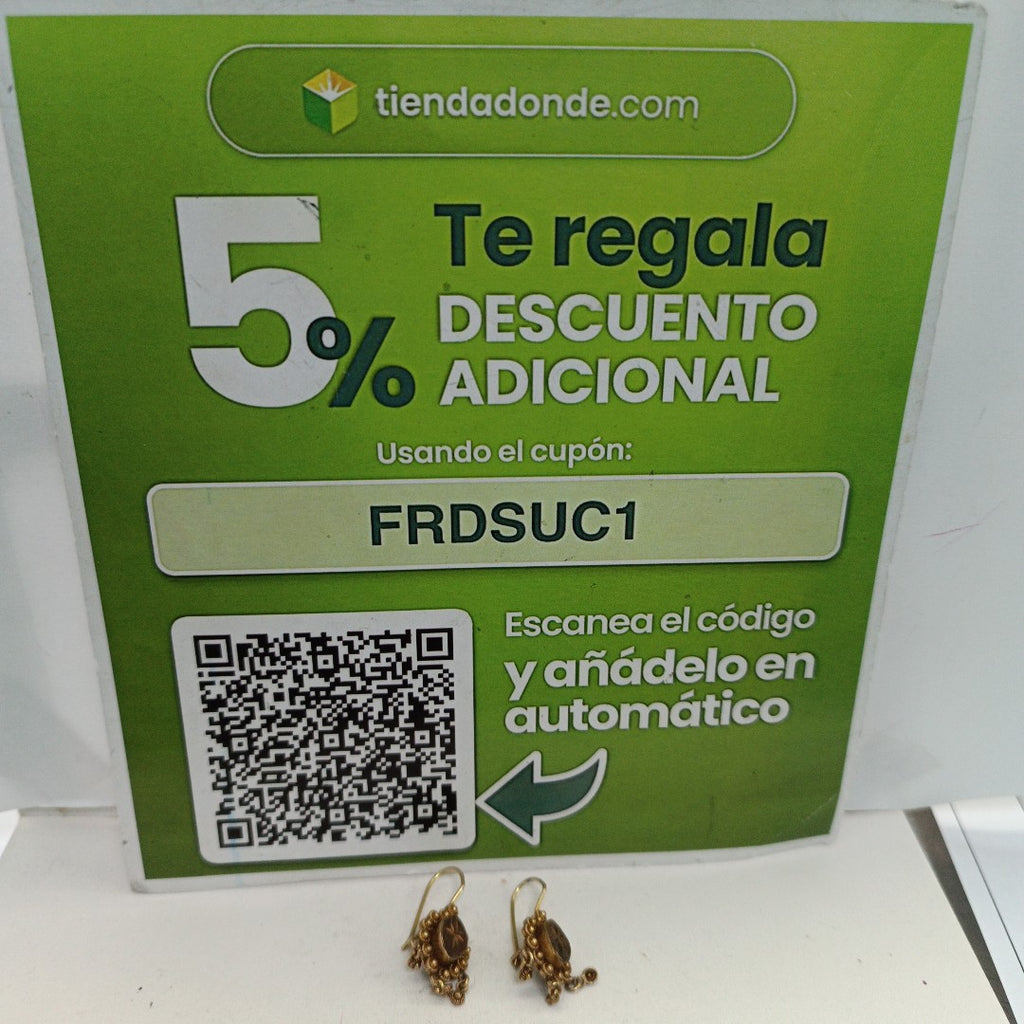 ARETES PAR ORO 8 K 3,20 GRMS (SEMINUEVO)