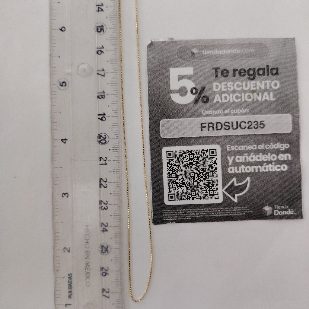 CADENA VENECIANO 14K 55 CM 1.8 GR (NUEVO)
