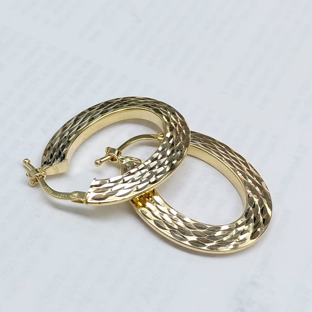 ARRACADAS PAR ORO 14 K 2,60 GRMS (SEMINUEVO)