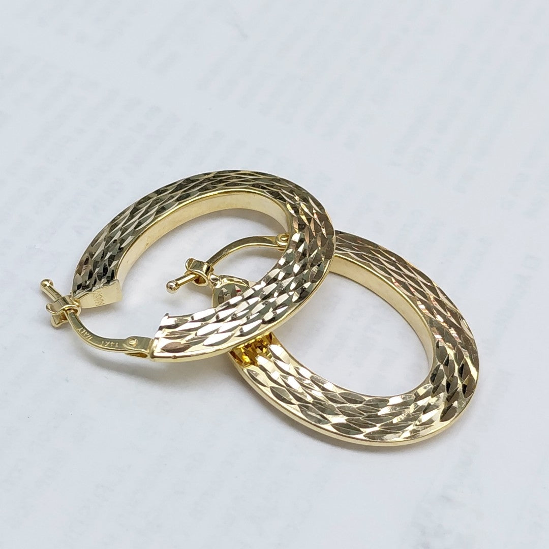 ARRACADAS PAR ORO 14 K 2,60 GRMS (SEMINUEVO)