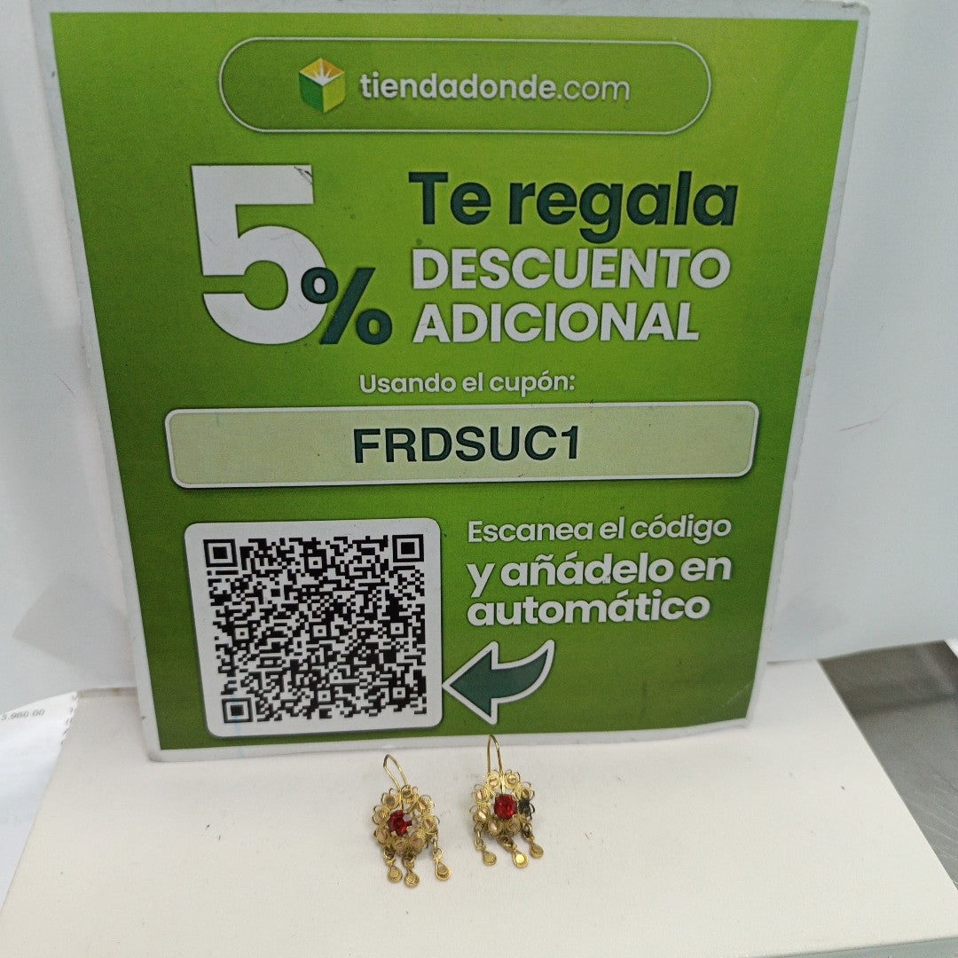 ARETES PAR ORO 8 K 2,70 GRMS (SEMINUEVO)
