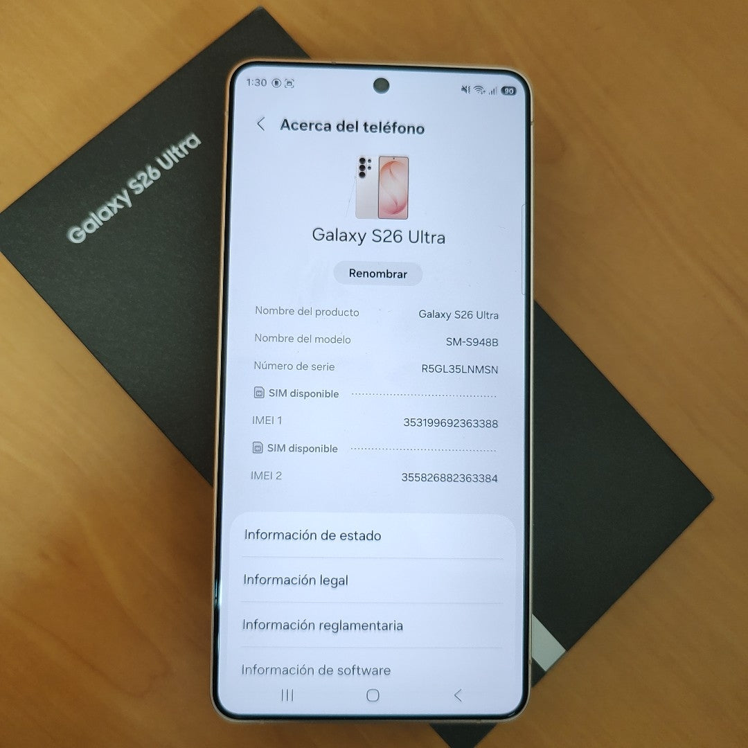 CELULAR SAMSUNG GALAXY S26 ULTRA SM-S948B (2026) 512 GB 12 GB RAM (SEMINUEVO)