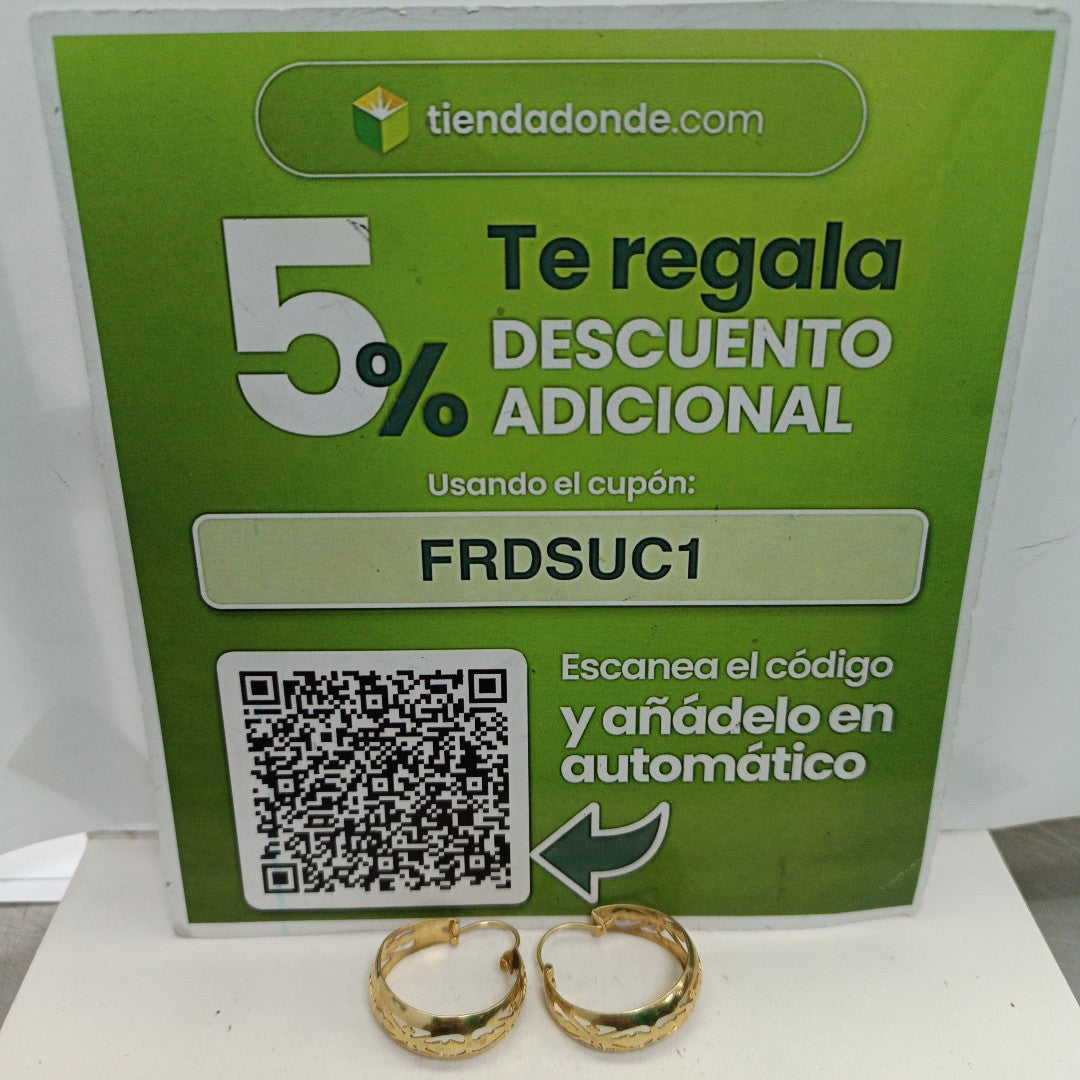 ARRACADAS PAR ORO 14 K 4,60 GRMS (SEMINUEVO)