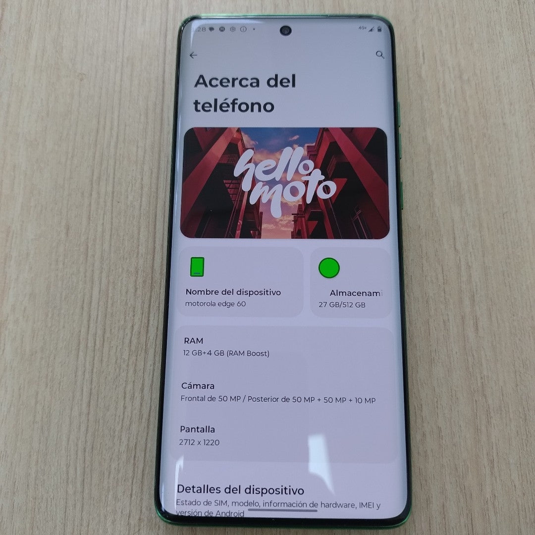 CELULAR MOTOROLA EDGE 60 XT2505-3 (2025) 512 GB 12 GB RAM (SEMINUEVO)