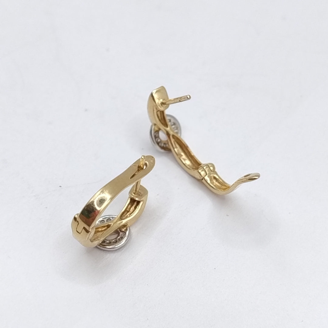 ARETES PAR ORO 14 K 3.3 GRMS (SEMINUEVO)