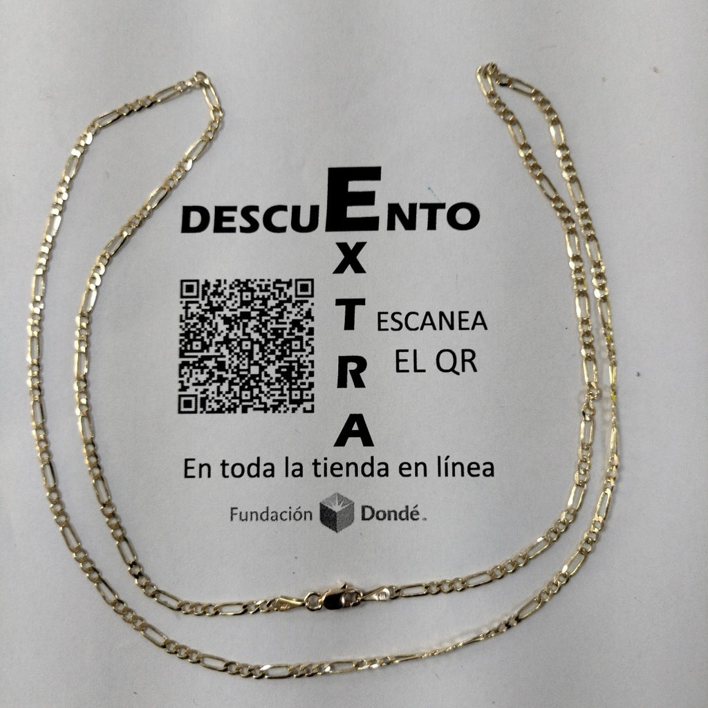 CADENA 3X1 14K 60 CM 5.4 GR (NUEVO)