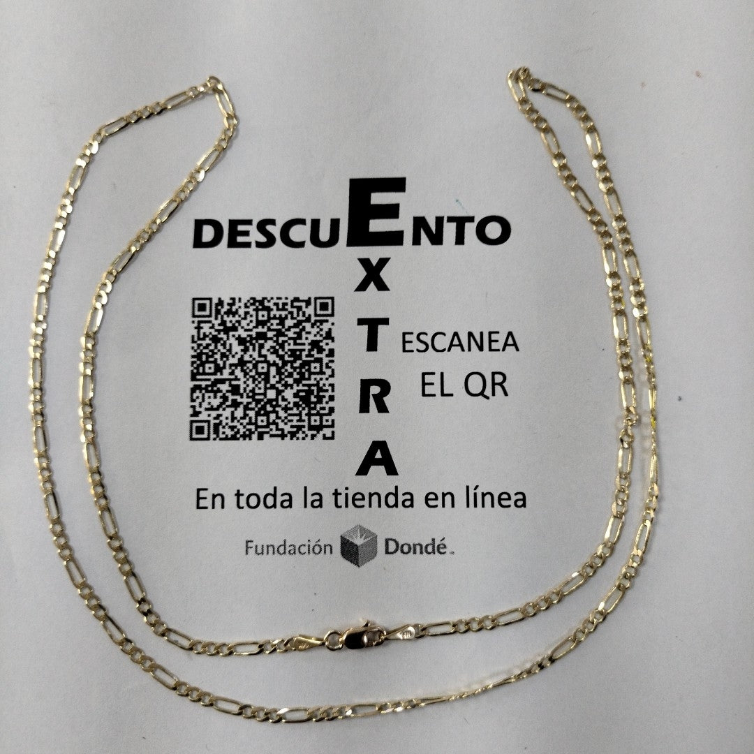 CADENA 3X1 14K 60 CM 5.4 GR (NUEVO)